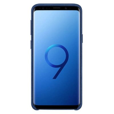 SAMSUNG  coque en alcantara bleu pour  galaxy s9