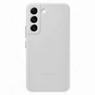 SAMSUNG  Coque en cuir Galaxy S22 - Gris clair