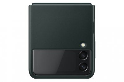 SAMSUNG  Coque en cuir Galaxy Z Flip 3 - Vert