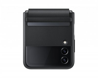SAMSUNG  Coque en cuir Galaxy Z Flip 4 - Black