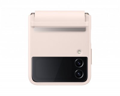 SAMSUNG  Coque en cuir Galaxy Z Flip 4 - Peach