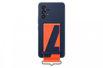 SAMSUNG  ï»¿Coque en silicone &agrave; sangle Galaxy A53 - Navy