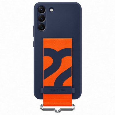 SAMSUNG  ï»¿Coque en silicone &agrave; sangle Galaxy S22 Plus - Navy