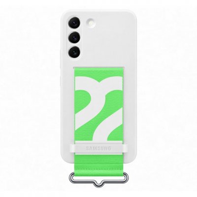 SAMSUNG  ï»¿Coque en silicone &agrave; sangle Galaxy S22 - White