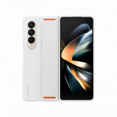 SAMSUNG  ï»¿Coque en silicone &agrave; sangle Galaxy Z Fold 4 - White