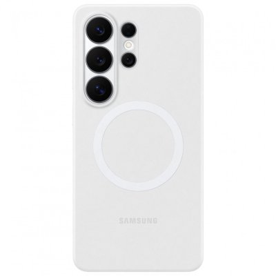 SAMSUNG  Coque MagSafe pour Galaxy S26 Ultra en Silicone Antichoc Blanc