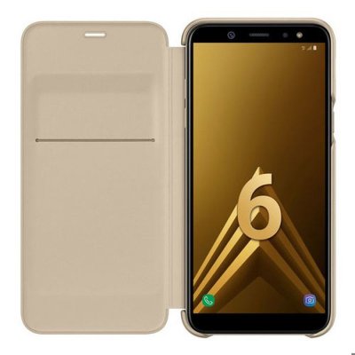 SAMSUNG  EF de WA600&nbsp;Portefeuille Cover pour Galaxy A6&nbsp;Gold