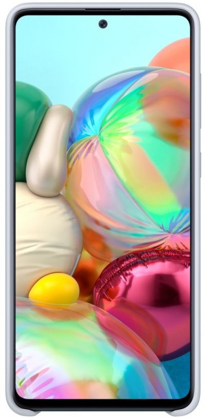 SAMSUNG  ef-pa715ts - coque silicone galaxy a71 silver