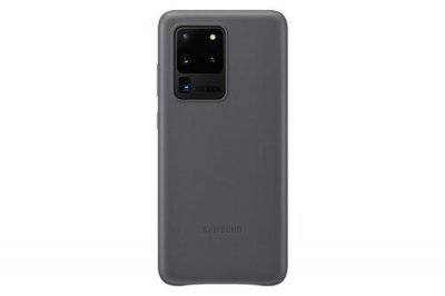 SAMSUNG  ef-vg988lj - coque en cuir galaxy s20 ultra gris