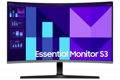 SAMSUNG  Essential S3 LS32D392GAUXEN 31,5"" LED VA FullHD 100 Hz Haut-parleurs incurv&eacute;s
