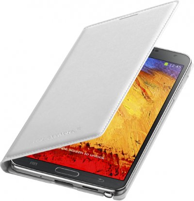 SAMSUNG  Etui &agrave; rabat EF-WN900BW pour  Galaxy Note 3 - Blanc