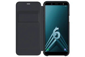 SAMSUNG  Etui &Agrave; Rabat pour Galaxy A6 Noir