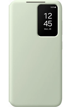 SAMSUNG  &Eacute;tui Portefeuille Officiel Galaxy S24 Smart View, Vert Clair