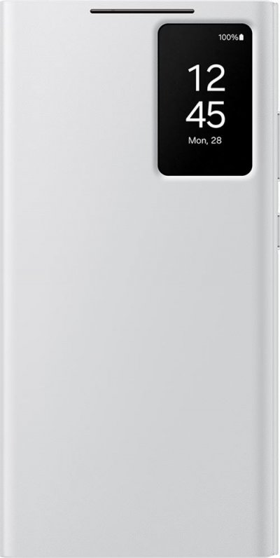 SAMSUNG  &Eacute;tui Smart View Blanc avec porte-carte - Galaxy S24 Ultra