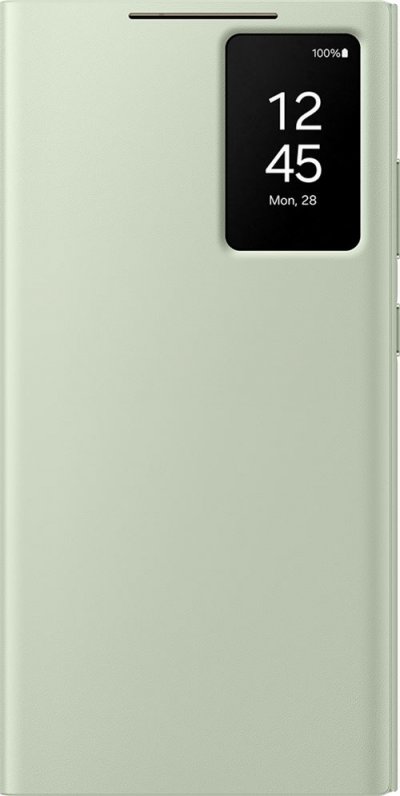 SAMSUNG  &Eacute;tui Smart View Vert avec porte-carte - Galaxy S24 Ultra