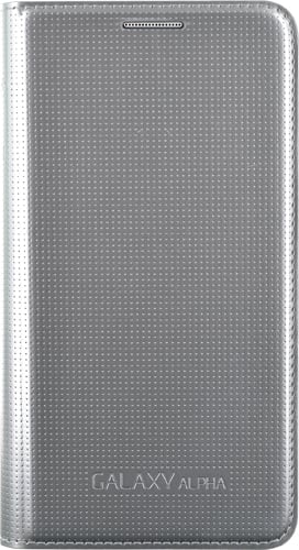 BIGBEN CONNECTED Samsung&nbsp; Etui Wallet Cover D'Origine&nbsp; Galaxy Alpha -Silver