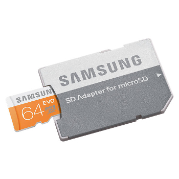 SAMSUNG  Evo SDXC 64 Go (48Mo/s) + adaptateur SD