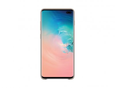 SAMSUNG  Galaxy 10+ Leather Cover Case - Grey
