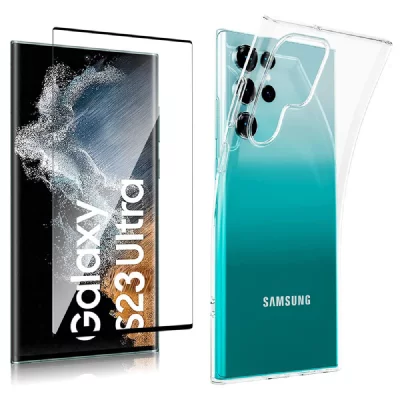 XEPTIO Samsung Galaxy S23 Ultra 5G Etui / Housse pochette protection noir - Neuf