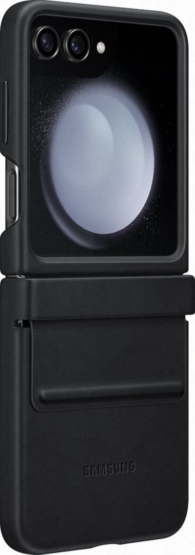 SAMSUNG  Galaxy Z Flip 5 Flap Eco Leather Case Black - EF-VF731PBEGWW