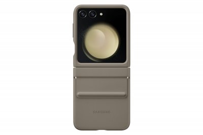 SAMSUNG  Galaxy Z Flip 5 Flap Eco Leather Case Etoupe - EF-VF731PAEGWW