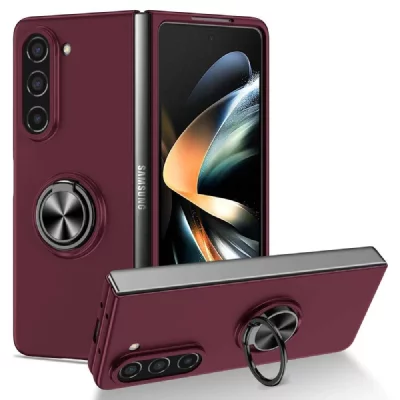 HTDMOBILES Samsung Galaxy Z Fold 5 Coque rigide - Bordeaux Rouge