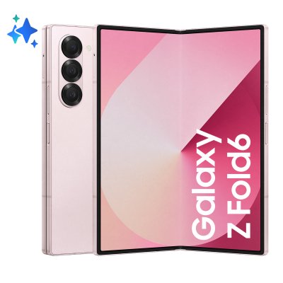 SAMSUNG  Galaxy Z Fold6 Smartphone AI, 512GB, RAM 12GB, Display 6,3"/7,6" Dynamic AMOLED 2X, Pink