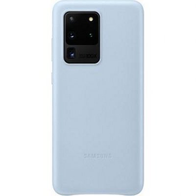 SAMSUNG  Leather Cover Galaxy S20 Ultra - Cuir bleu
