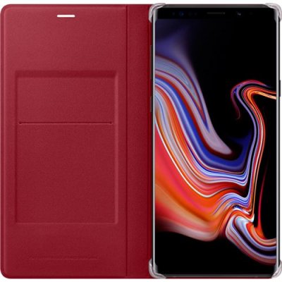 SAMSUNG  leather wallet cover galaxy note9. -rouge