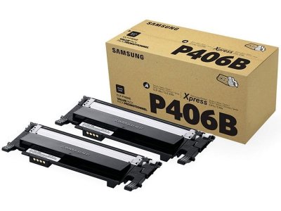 SAMSUNG  Pack de 2 Toner CLT-P406B Noir