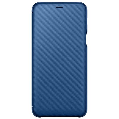 SAMSUNG  Portefeuille &agrave; Rabat pour  Galaxy A6+ 2018 Bleu