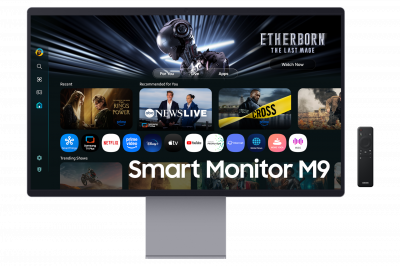 SAMSUNG  Smart Monitor M90SF 32 4K UHD OLED 165Hz HDR10+ Argento