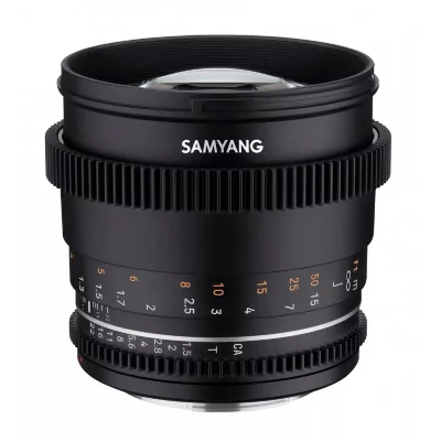 SAMYANG  85 mm T1.5 VDSLR MK2 monture Sony E objectif vid&eacute;o