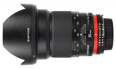 SAMYANG  objectif 35mm f/1,4 as umc compatible avec sony a 