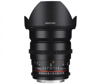 SAMYANG  objectif vid&eacute;o 24mm t1,5 vdslr II compatible avec sony e 