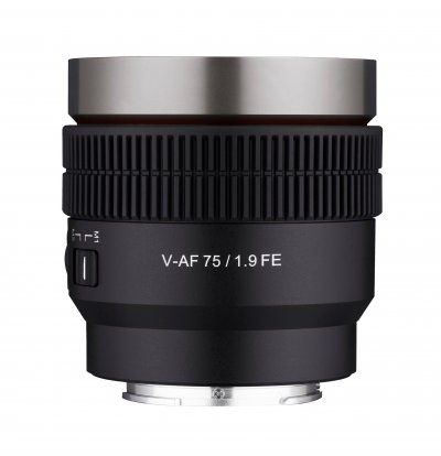 SAMYANG  V-AF 75mm T1.9 en monture Sony E