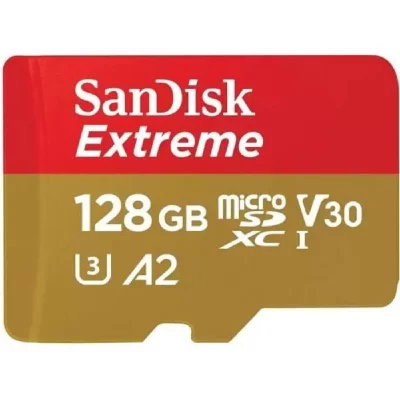 SANDISK  128GB EXTREME Classe 10 UHS-I U3 A2 190MB/S MICRO SDXC SD XC Carte M&eacute;moire