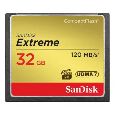 SANDISK  Carte Compact Flash Extreme Cf 32 Go 120 Mo/s 800x