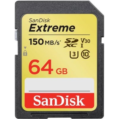 SANDISK  Carte m&eacute;moire SDXC Extreme 64 Go - SDSDXV6064G