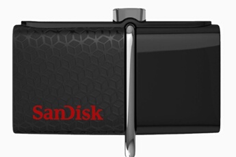 SANDISK  Cl&eacute; USB Ultra Dual - 64Gb - 3.0 - Noir