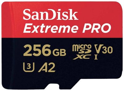 SANDISK  ext pro microsdxc 256gb+sd 200mb/s SDSQXCD-256G-GN6MA