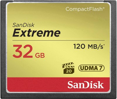 SANDISK  Extreme Cf 120Mb/S 85Mb/S 32Gb