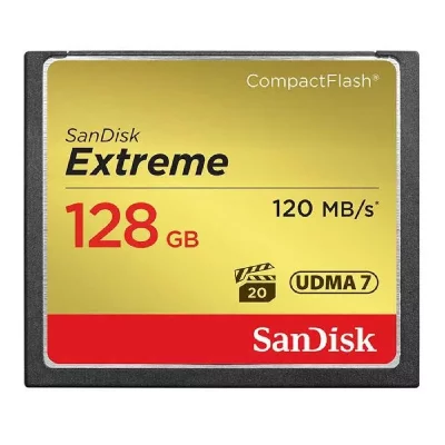 SANDISK  Extreme Cf120Mb/S 85Mb/S 128Gb