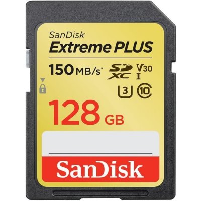 SANDISK  extreme plus m&eacute;moire flash 128 go sdxc uhs-i classe 3