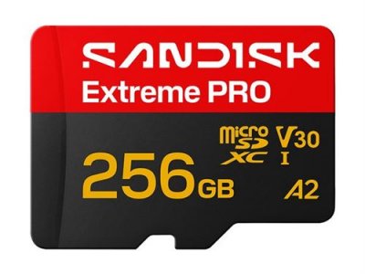 SANDISK  Extreme Pro microSDXC 256Go 256g UHS-I U3 V30 A2 250/170MB/s 256GB SDSQXCJ-256G-GS6MA