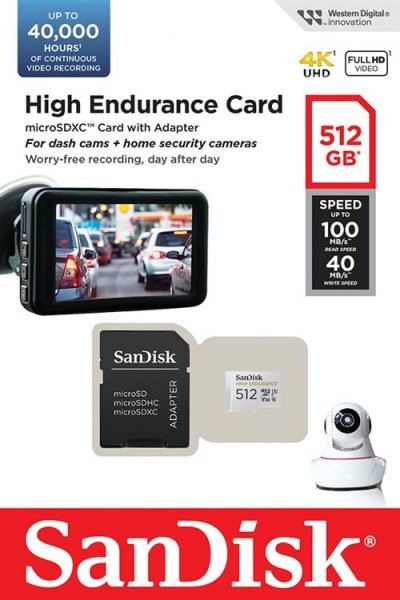 SANDISK  high endurance SDSQQNR-512G-GN6IA