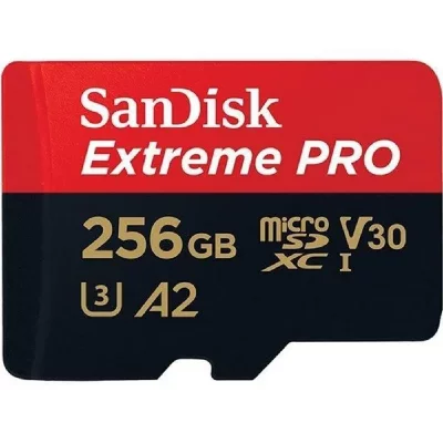 SANDISK  Micro Sdxc 256gb Extreme Pro Memory Card Noir