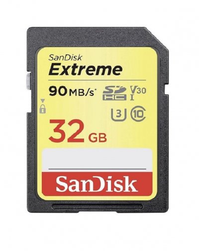 SANDISK  SDHC EXTREME 32GB 90MB/S V30