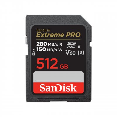 SANDISK  sdsdxep-512g-gn4in m&eacute;moire flash 512 go sdxc uhs-ii classe 10