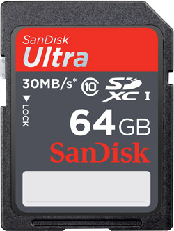 SANDISK  Ultra - Carte m&eacute;moire flash - 64 Go - Class 10 - SDXC UHS-I